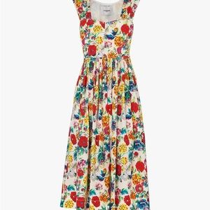 LK Bennett Floral Cotton Sundress - Seydoux dress SIZE 8 (UK SIZE 12)